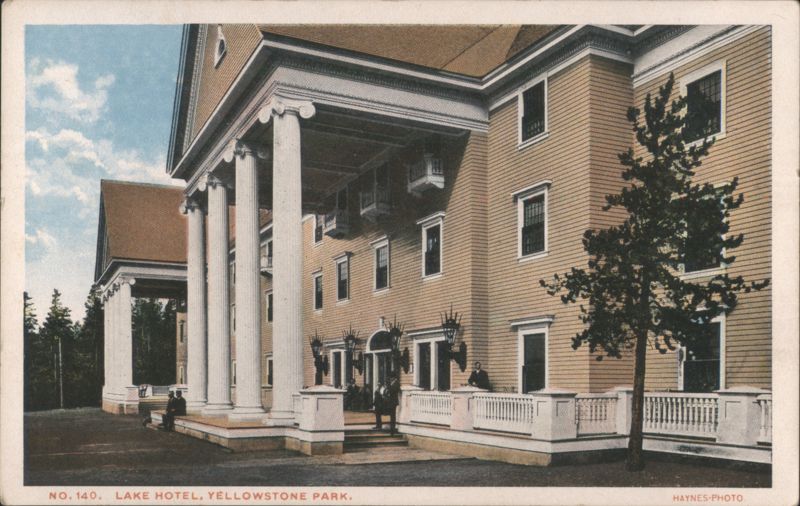 Lake Hotel Entrance, Yellowstone Park Yellowstone National Park