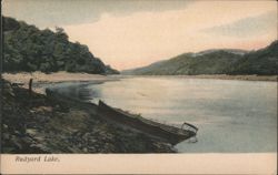 Rudyard Lake, Boat on Shore Postcard