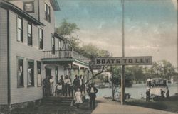 Riverside Park, Boats to Let, Syracuse, NY Postcard