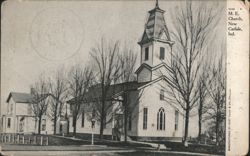 M. E. Church, New Carlisle, Indiana Postcard