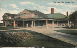 The Field Club, Omaha, NE Postcard