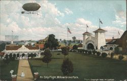 Air Ship Flight, Willow Grove Park Postcard