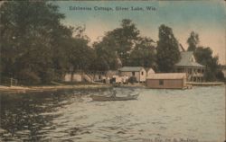Edelweiss Cottage, Silver Lake, Wis. Postcard