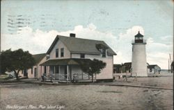 Plum Island Light, Newburyport, MA Postcard