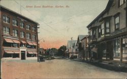 Street Scene Boothbay Harbor, ME Postcard