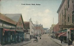 Front Street, Bath, Maine Postcard