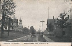 Main Street East, North Haverhill, NH Postcard