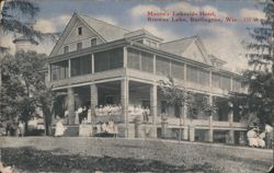 Moore's Lakeside Hotel, Browns Lake Postcard