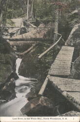 Lost River, White Mts., North Woodstock, NH Postcard
