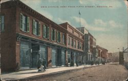 Erie Avenue, West from Fifth Street, Renovo, PA Postcard