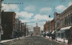 Main Street, Addison, NY Postcard