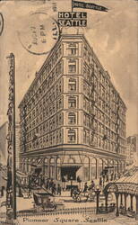 Hotel Seattle, Pioneer Square, Seattle WA Postcard