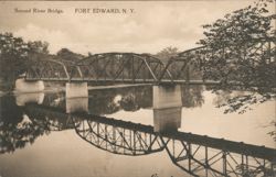 Second River Bridge, Fort Edward, NY Postcard