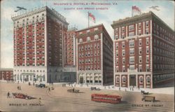 Murphy's Hotels, Eighth and Broad Streets, Richmond, VA Postcard