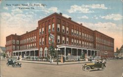 New Valdes Hotel, Ed. Pope, Mgr., Valdosta, GA Postcard