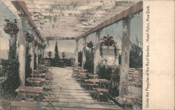 Hotel Astor Roof Garden Pergolas, New York Postcard