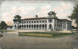 Casino, Belle Isle Park, Detroit, MI Postcard