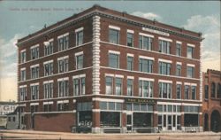 Locke and Gram Block, The Bazaar Storefront Postcard