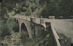 Long Bridge, Saratoga Turnpike, Santa Clara Co. Postcard