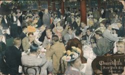 Churchill's Restaurant Scene, New York City Postcard
