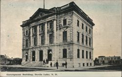 Government Building, Devils Lake Postcard