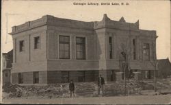 Carnegie Library, Devils Lake, ND Postcard