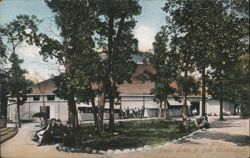 Auditorium Bldg. Chautauqua, Devils Lake, ND Postcard