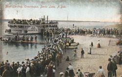 Boat Landing, Chautauqua, Devils Lake Postcard
