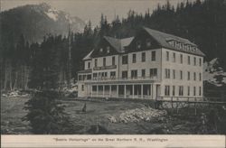 Scenic Hot Springs Hotel, Great Northern R. R. Postcard
