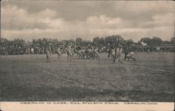 Oberlin vs. Case Football Game, Dill Athletic Field Postcard