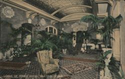 Lobby of Perry Hotel, Seattle Postcard
