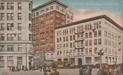 Fourteenth and Broadway, Oakland, CA Postcard