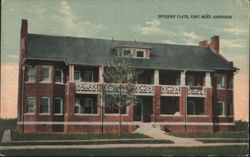 Officers' Flats, Fort Benj. Harrison Postcard