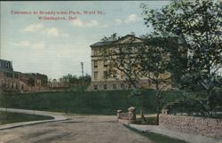 Brandywine Park Entrance, West St., Wilmington, DE Postcard