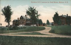 Northern N.Y. Institute for Deaf Mutes, Malone, N.Y. Postcard