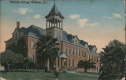 Whittier College, Whittier, Cal. Postcard