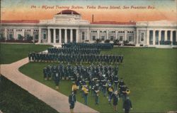 Naval Training Station, Yerba Buena Island, San Francisco Bay Postcard