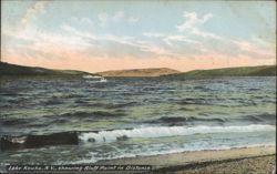 Lake Keuka, Bluff Point in Distance Postcard