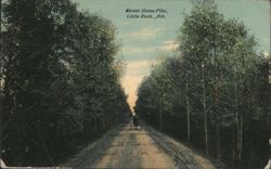 Sweet Home Pike, Little Rock, AR - Tree-lined Road Postcard