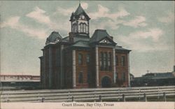 Court House, Bay City, Texas Postcard