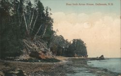 Near Inch Arran House, Dalhousie, NB Coastline Postcard