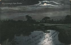 Moonlit Creek, Whycocomagh, Cape Breton Postcard
