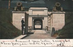 Entrance to Citadel, Halifax, Nova Scotia Postcard