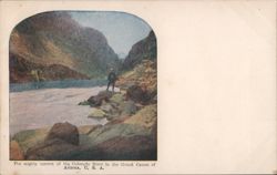 The mighty torrent of the Colorado River in the Grand Canon of Arizona Postcard