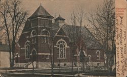 Christian Church, Arcola, Illinois Postcard
