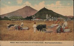 Modern American Binders, Pyramids of Cholula, Popocatepetl Postcard