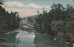 Olive Bridge-in-the-Catskills, Ashokan Dam Gorge Postcard
