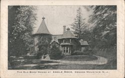 The Old Bark House at Eagle Rock, Orange Mountain Postcard