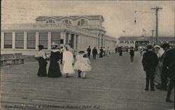 New Bath House & Boardwalk, Asbury Park Postcard