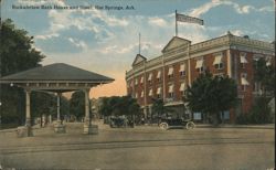 Rockafellow Bath House and Hotel, Hot Springs, AR Postcard